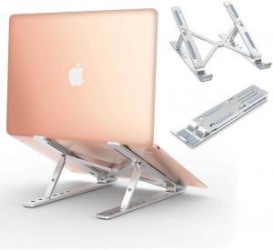 Supporto portatile per laptop in alluminio 7 livelli compatibile con tutti i computer portatili e tablet RosewineC pieghevole regolabile in altezza 
